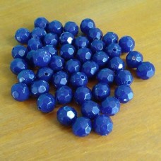 Bola Facetada 10mm Azul Acrílico 25g aprox. 10 unidades
