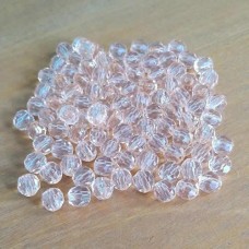 Bola 06 mm Acrílico Salmão facetado 25g aprox. 150 unidades