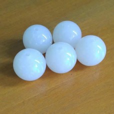Bola 20 mm Acrílico Branco leitoso 24g aprox. 5 unidades