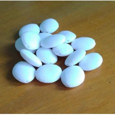 Acrílico chato 20x17 mm Branco 25 g