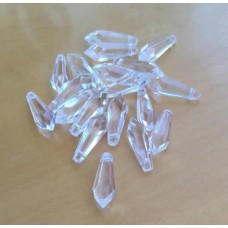 Pingente 22x17 mm Acrílico cristal 25 gramas