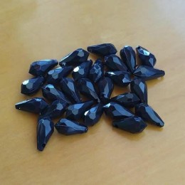 Pingente 13x6 mm Acrílico Preto 25 gramas