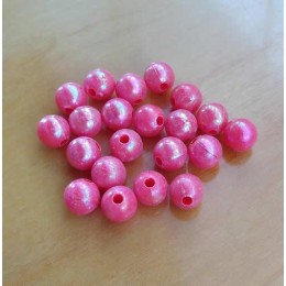 Bola 08 mm vermelho boreal acrílico 25 g