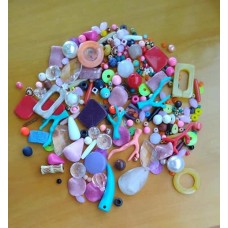 MIX Acrílico 250 g diversos tamanhos cores e formas