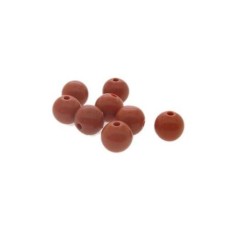 Bola 08 mm Acrilico Marrom 25 g aprox. 100  unidades