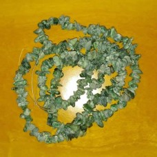 Cascalho de pedra jade verde 1 Fio aprox. 200 unidades