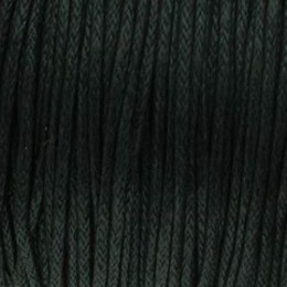 Fio encerado coreano Preto 1 mm 10 metros Fio encerado coreano Preto 1 mm 10 metros