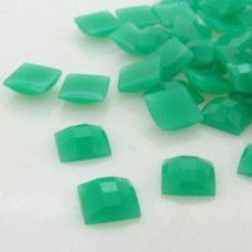 Chaton Quadrado Verde 10 mm 25  unidades