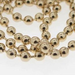 Corrente Ouro Flash Ferro Bola 2.5 mm 1 metro