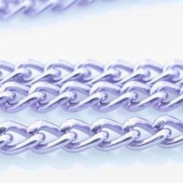 Corrente Alumínio Violeta Claro 6x4 mm 1 metro