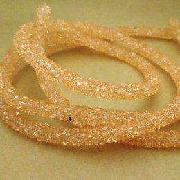 Cordão de Strass Laranja 6 mm 1 Metro