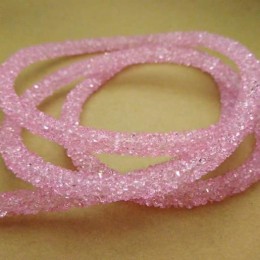 Cordão de Strass Rosa 6 mm 1 Metro