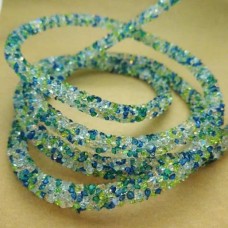 Cordão de Strass multi color 6 mm 1 Metro