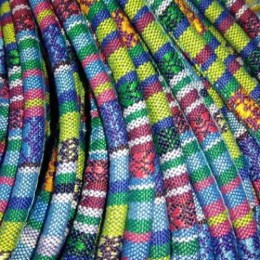 Cordão Étnico Mix Azul 5 mm 1 metro
