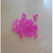 Cristal 04x3 mm Pink Flat 50 unidades
