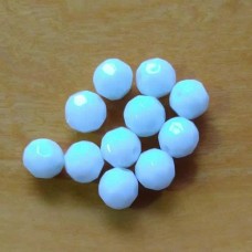 Bola 08 mm Cristal White Opal 10 unidades