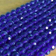 Bola 08 mm Cristal Azul 10 unidades