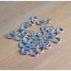 Entremeio 20 mm Níquel Infinito 5 unidades