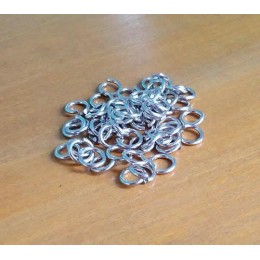 Argola 10 mm em aluminio níquel 5 g