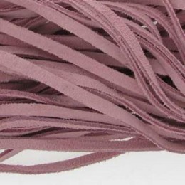 Cordão de  Camurça 4 mm Rosa 5 metros