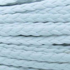 Fio Trançado Achatado Branco 6 mm 1 metro
