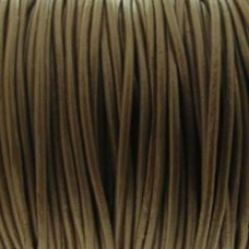 Fio de couro natural marrom 1.5 mm 1 metro
