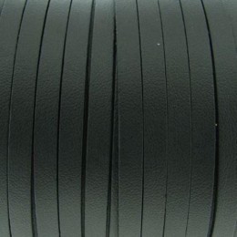 Cordão de Camurça 5 mm Preto c/ Couro 5 metros