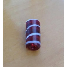 Murano 22x12 mm marron com branco uma unidade