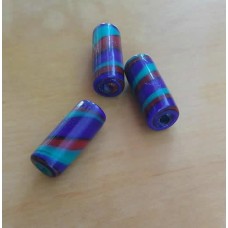 Murano 25x10 mm Azul verde vermelho uma unidade