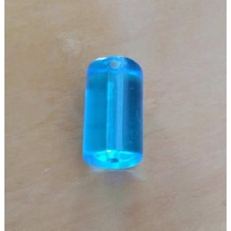 Murano 20x11 mm azul traparente uma unidade