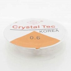 Fio de silicone 0.6 mm transparente 10  metros