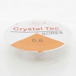 Fio de silicone 0.6 mm transparente 10  metros