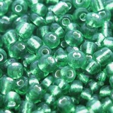 Miçanguinha Verde c/ Miolo Prata 12/0 500 g