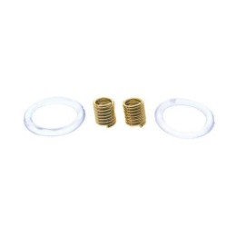 Mola Dourada e Silicone Transp. para óculos 10  unidades