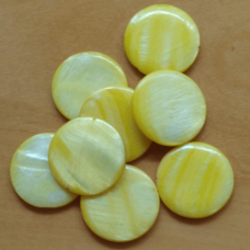 Madrepérola Amarelo 30 mm Fio 10  unidades