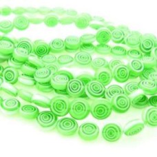 Murano Verde 10 mm 10  unidades