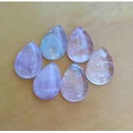 Chaton gota 15x10 mm Pedra ametista uma unidade