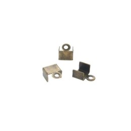 Terminal 05x07 mm Ouro Velho em ferro 10 unidades