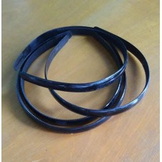 Tiara 12 mm em acrilico Preto p/ encapar uma unidade