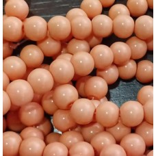 Bola 10 mm Vidro Salmão com 30 unidades