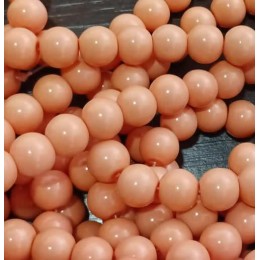 Bola 10 mm Vidro Salmão com 30 unidades