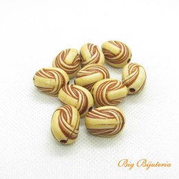 Afro resina bege 18x12 mm 10 gramas aprox. 5 unidades