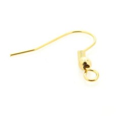 Anzol de brinco ouro flash 10  unidades