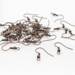 Anzol de brinco cobre 20x20mm 10 unidades