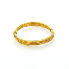 Arame 0.8 mm Ouro Flash em Alumínio 5 metros