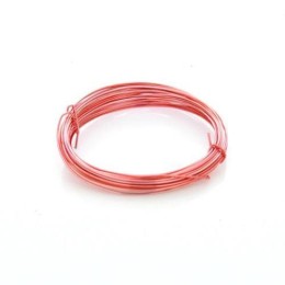 Arame 0.8 mm Rosa Claro em Alumínio 5 metros