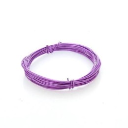 Arame 0.8 mm Roxo em Alumínio 5 metros Arame 0.8 mm Roxo em Alumínio 5 metros