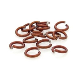 Argola 04 mm Café  em Alumínio 10 g aprox. 550 unidades