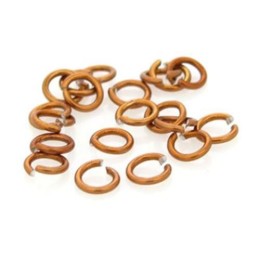 Argola 07 mm Marrom em Alumínio 10 g aprox. 230 unidades