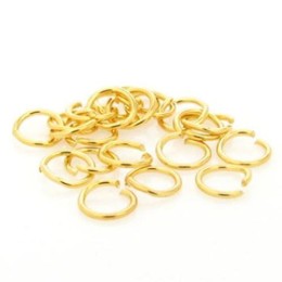 Argola Latão Ouro Flash 04 mm 500 Gramas